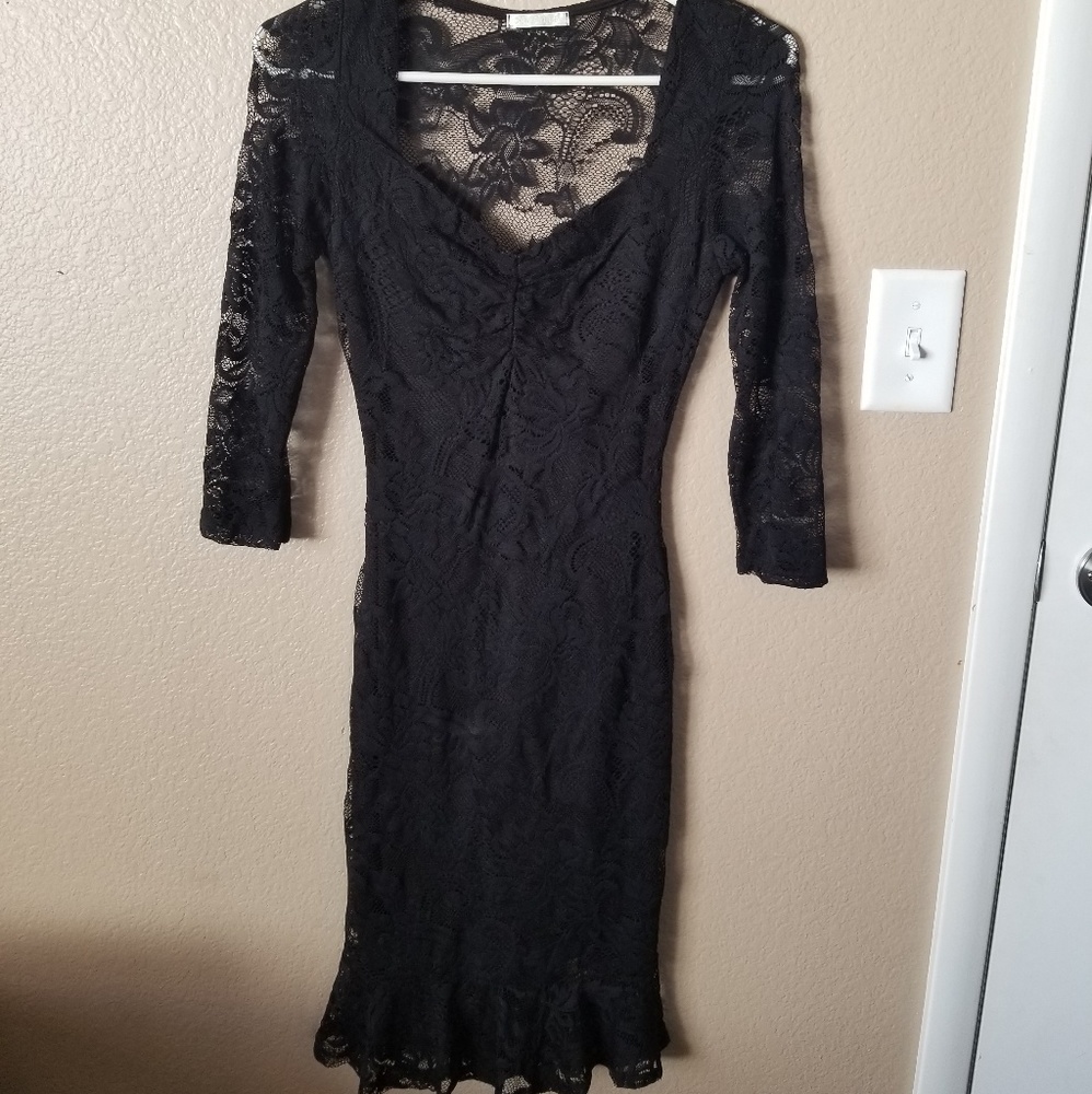 Women's black above the knee dress